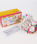 Easter String Lights 50 Count White Wire Pastel Fairy Lights Multicolor 11.5 Ft 120V UL Certified with packaging