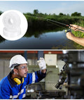 Rock Solid Full Ceramic Bearings 2 Pack 608 Zirconia Ball Bearings 8X22X7mm shown in use by a technician and a fisherman.