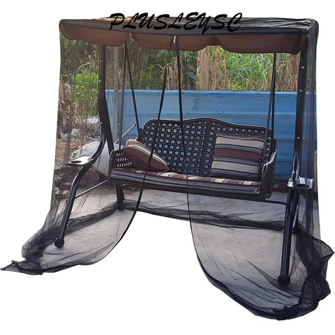 Patio Mosquito Netting With Zipper For Outdoor Use Waterproof Tent Mesh Screen For Porch Swing 3 Seater 125x205x205 Cm Covers Swing