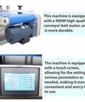 Straight Up Real Deal Fully Automatic Labeling Machine For Flat Surfaces With Touch Screen Control and Smart Auto Correction 900W motor