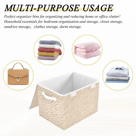 Built Tough Foldable Storage Bin With Slick Flip Top Lid And Locked Down Velcro Closure Durable Oxford Fabric used for organizing clothes.