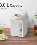 Your Go To 3L Hot Water Dispenser With Slow Drip Mode For Coffee And Tea, 4 Temperature Presets, Charcoal Purified Stainless