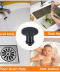 Top Shelf Silicone Hole Plugs Snap In Locking Round Seals 3mm Rubber Panel Gaskets in various applications like sinks and drains.