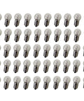 Pack Of Fifty E10 Miniature Bulbs Serving Up A Crisp Warm White Glow At 2.5 Volts And 0.3 Amps Kickin Bright Pilot Lamps.