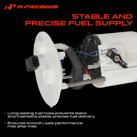 Top Shelf Electric Fuel Pump Module Assembly Fix For Toyota Sienna Without Pressure Sensor Fits 2004 2005 2006 3.3 Liter V6 Engine close-up of fuel pump assembly with connector and hoses