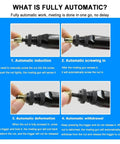 Heavy Duty Pneumatic Rivet Nut Gun Badass Air Tool For Fastening Bolts Includes M3 Through M12 Threads Quick Action features automatic induction and screwing.