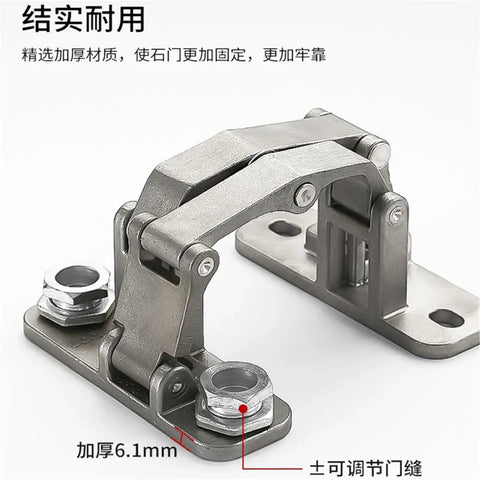 Rock Solid Heavy Duty Invisible Pivot Hinge For Thick Hidden Doors Fire Hydrant Boxes And Pipe Wells Featuring Dang Sturdy 304 Steel Construction supporting 250kg load.