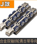 Heavy Duty Sliding Door Rollers With Silent Nylon Pulleys That Glide Like Butter On Wood Furniture And Glass Cabinet Doors Hassle Free Installation Guaranteed Quality, featuring stainless steel wheels.