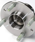 Front Wheel Bearing And Hub Assembly Straight Bolt On Swap For Mazda Miata 1990 To 2005 showing sealed bearing and steel hub design.