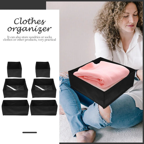 Hella Durable Non Woven Underwear Drawer Organizer Unit With Multiple Divided Compartments To Keep Your Socks Locked Tight And Maintain A Spotless Home Storage Setup On The Regular with folded pink fleece.