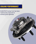 Heavy Duty Front Wheel Bearing And Hub Assembly For 2003 2006 Ford Expedition 4wd with improved sealing performance.