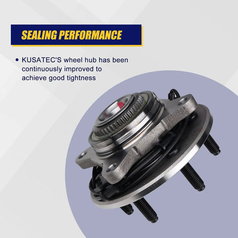 Heavy Duty Front Wheel Bearing And Hub Assembly For 2003 2006 Ford Expedition 4wd with improved sealing performance.