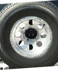 Close-up of Spare Tire Hold Down Bolt Durable Wheel Mount Replacement Part No Fuss Easy Install Keeps Spare From Bouncing And Trunk Rattle