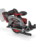 Top Shelf 18V Cordless Circular Saw Built Different Featuring Brushless Motor And No Hassle Toolless Adjustments For Hella Smooth Cuts And Heavy Duty Job Site Work, compact design with adjustable base.