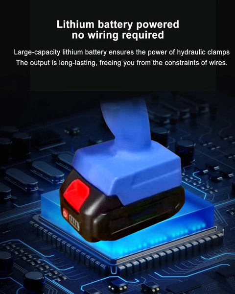 Cordless Electric Cable Cutter With Ratchet Action, 30mm To 65mm Wire Cutting Tool, lithium battery on circuit board