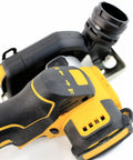 Industrial Workhorse Cordless Angle Grinder With 20000 Rpm Motor Quick Disc Swap And Ergonomic Grip To Smash Through Heavy Cutting Sanding And Dang Smooth Polishing close-up of controls and ergonomic grip