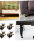 Heavy Duty Vintage Plate Casters With Dual Ball Bearings For Glide Like Butter Furniture Slides And Tough Workbench Hauls Quick Install on furniture.