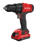 Heavy Duty One Half Inch Cordless Drill Driver Kit Featuring Bright Led Light And Quick Charge Battery Delivering Total Beast Mode Power For Knuckling Through Demolition And Drywall Days Anywhere, side view of drill with 20V battery.