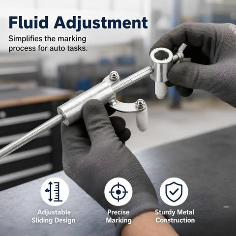 Heavy Duty Adjustable Wheel Arch Scriber And Garage Ready Automotive Body Line Gauge for precise marking and adjustments in auto tasks.