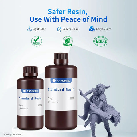 Top Shelf 3D Printer Resin In Smooth Grey Finish Hella Precise 405 Nm Uv Curing Formula For SlA Lcd Msla Machines Quick Cure With Low Shrinkage And Killer Surface Detail One Kilogram Pack with a 500g and 1kg bottle.