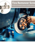 Two Pack Tire Machine Screws Replacement Parts For Tire Changer Alloy Construction With Precision Design Quick Install Connectors Leakproof Fit For Tire Service Centers And Routine Maintenance Shop Ready Pro Grade, tire remover screw on brake rotor