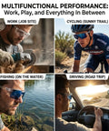 Heavy Duty Photochromic Safety Glasses Featuring Uv400 Polarized Auto Darkening Lenses And Impact Resistant Frames during various activities.