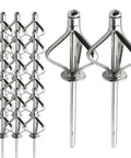 Heavy Duty Assorted Universal Blind Rivets Kit With 304 Stainless Steel Mandrels And Aluminum Caps close-up.