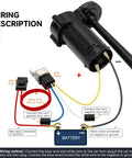 Wiring diagram for Heavy Duty 12V Air Horn Kit With Upgraded Compressor And Chrome Zinc Trumpet for Trucks Semis and Cars.