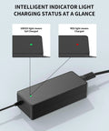 42V 2A Replacement Charger For Gotrax Electric Scooters showing charging status indicators with green and red lights