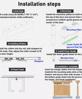 Installation steps for Pocket Door Sliding Rail Kit For Ceiling Mount With Silent Wheels Hidden Barn Door System