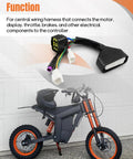 Plug And Play Ebike Controller Main Harness For Tuttio Soleil01 Electric Bicycle Wire Harness Assembly and Bike Image