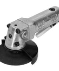 Tough As Nails 4 Inch Pneumatic Air Angle Grinder Cranking Out 11000 Rpm for steel cutting and polishing tasks.