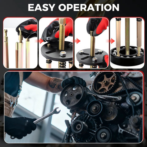 ISINLASSO 36-in-1 bearing puller kit; switchable 2-mode blind-hole puller with 3-jaw hooks for automotive use