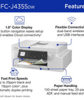 Front view of INKvestment 4355 Wireless Color Inkjet All In One Printer With 1.8 Inch Color Display showing tray and manual feed slot.