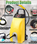 MiyKom Portable Steam Cleaner 3.5L Tank Delivers 230 Degrees High Temp Heat For Grease Removal In Kitchen Car And Home Surfaces Lightweight Design Perfect For Deep Cleaning Jobs Fast Heating System Wins with adjustable size and ergonomic handle.