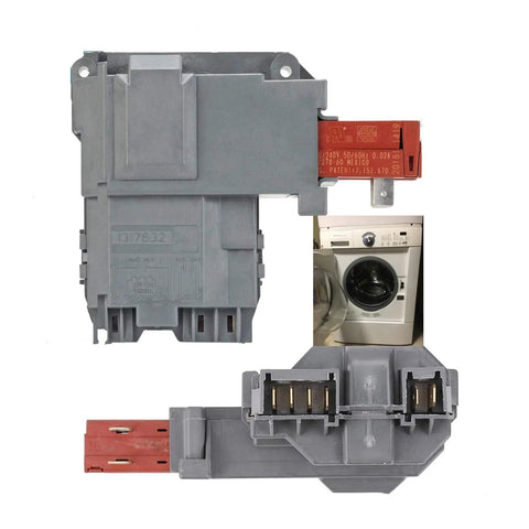 Door Lock Switch Assembly Replacement for Front Load Washers Easy Install 131763202 131763256, shown with washer compatibility