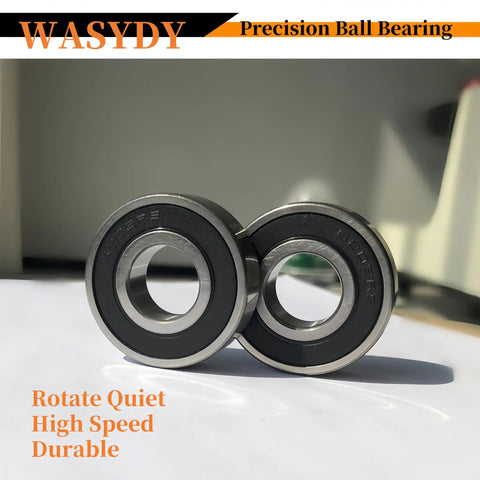 Precision Rear Ball Bearings For Pentair Whisperflo Pool Pump Motor Featuring A Tight Fit And Built To Handle Years Of Rock Solid High Speed Performance With Zero Vibration Two Pack, showing two sealed ball bearings.