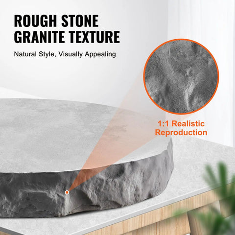 Rough stone granite texture surface on countertop with 1:1 realistic reproduction, showcasing natural style and visual appeal.