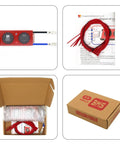 Rock Solid 12V 3S 300A Lithium Battery Protection Board PCB BMS with balance wires and cooling fan in packaging.