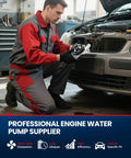 Heavy Duty Engine Water Pump With Integrated Sealing Gasket Drop Right In Replacement For Lexus Is250 Is300 Is350 And Gs350 held by mechanic.