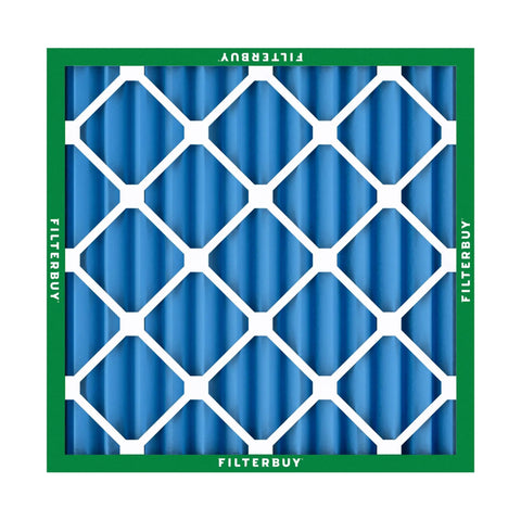 Heavy Duty 30 X 30 X 2 Air Filters MERV 13 Smoke And Allergy Defense 4 Pack showing blue filter design for HVAC use.