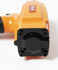 Orange Pro Grade Air Punch Nailer Nail Remover Pneumatic Puller for Denailing Wood Recycling, black head view, heavy duty tool