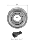Rock Solid Chrome Steel Top Mounted Router Bit Bearings 12 Piece Kit 3/16 Inch Inner Diameter 1/2 Inch Outer Diameter with screw