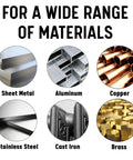Pro Grade High Speed Steel Straight Flute Taper Pin Reamer Size 3 DWR Series application on sheet metal, aluminum, copper, and more.