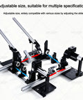 No Sweat Adjustable Cardboard Box Folding Tool For Rapid Pro Manual Shipping Guide, adjustable aluminum jig, multiple size settings.