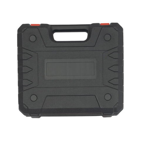 Cordless Drill Set Powerhouse Dual Speed Battery Driver With Three Eighth Inch Keyless Chuck Led Light Tough Nylon Case top view