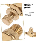 Brass Pneumatic Speed Controller With Quarter Inch NPT Male Thread And Eight Millimeter Push In Tube Fitting For Precise Air Flow Regulation In Automotive Door Systems And Built To Last Heavy Duty Industrial Rigs, brass valve close-up