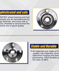 Front Wheel Bearing And Hub Assembly 513324 For Dodge Durango 2011 To 2020 And Jeep Grand Cherokee with 5 Lug and ABS