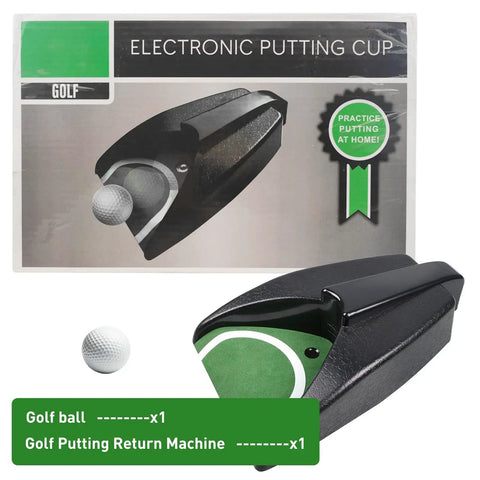 Automatic Golf Ball Return Putting Unit For Indoor Practice Battery Powered Golf Hole Easy Setup For Home Office Yard