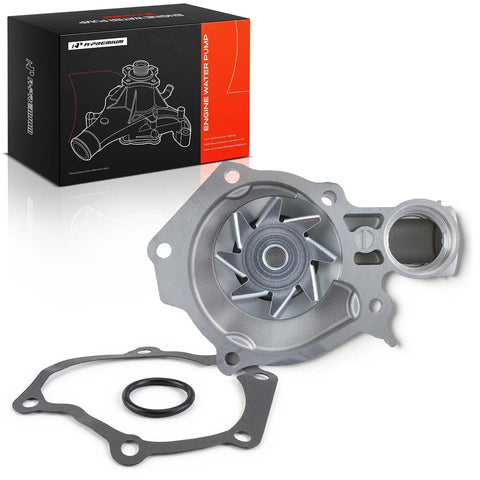 Heavy Duty Drop In Engine Water Pump Replacement For Chrysler Sebring Dodge Stratus Mitsubishi Eclipse Galant L4 2.4L With Seal Gasket, aluminum pump with gasket.